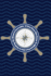 If One Does Not Know to Which Port One is Sailing, No Wind is Favorable: Nautical Inspirational Notebook/Journal With Ship's Wheel Compass Design