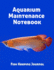 Aquarium Maintenance Notebook Fish Keeping Journal: Tank Aquarium Log Book | Orange Fist on Blue Background (Aquarium Fish and Corals)