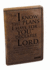 Christian Art Gifts Classic Journal I Know the Plans Jeremiah 29: 11 Bible Verse, Inspirational Scripture Notebook, Ribbon Marker, Brown Faux Leather Flexcover, 336 Ruled Pages
