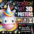 Scratch Art 3D Posters: Unicorn & Friends