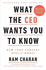 What the Ceo Wants You to Know