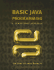 Basic Java Programming: a Laboratory Approach