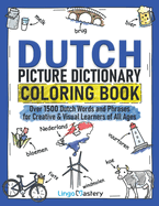 dutch picture dictionary coloring book over 1500 dutch words and phrases fo