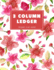 3 Column Ledger: Cherry Blossom Bookkeeping Record Book Account Journal Book Accounting Ledger Notebook Business Home Office School 8.5x11 Inches 100 Pages (Column Ledger Notebook)