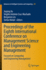 Proceedings of the Eighth International Conference on Management Science and Engineering Management: Focused on Computing and Engineering Management