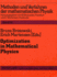 Optimization in Mathematical Physics (Methoden Und Verfahren Der Mathematischen Physik)