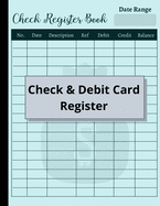check and debit card register 120 pages checking account ledger checkbook r