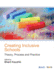 Creating Inclusive Schools: Theory, Process and Practice