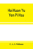 Hai kuan yu  yen pi hsu ; An Anglo-Chinese glossary for customs and commercial use
