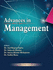 Advances in Management