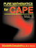 Pure Mathematics for Cape Volume 2