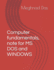 Computer Fundamentals, Note for Ms Dos and Windows