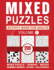 Mixed Puzzles Activity Book For Adults: Variety Puzzle Book For Adults (Sudoku, Word Puzzle, Number Place, Mazes, and More) With Full Solutions, Volume 1