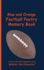 Blue and Orange Football Poetry Memory Book