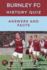 Burnley Fc History Quiz Answers and Facts