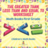 The Greater Than, Less Than and Equal to Worksheet-Math Books First Grade Children's Math Books