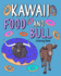 Kawaii Food and Bull Coloring Book