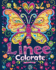 Linee colorate: Linee e Colori - Attivit rilassante di colorazione di farfalle per bambini