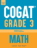 Cogat Grade 3 Math: Three Practice Tests-Level 9