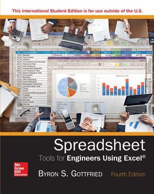ISE Spreadsheet Tools for Engineers Using Excel - Gottfried, Byron
