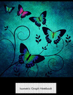 Isometric Graph Notebook: Butterflies in Flight Isometric 3D Graph Paper Notebook - 8.5 X 11 - 150 Pages (75 Sheets). Glossy Cover.