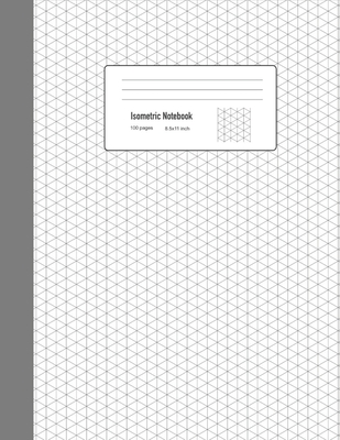 Isometric Notebook: Graph Paper Drawing Book Project Engineering Sketchbook Equilateral 0.28 for Decorative Art and Designer - Student Life Book