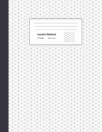 Isometric Notebook: Professional Dark Blue Design Graph Paper Drawing Book Project - Chemistry Sketchbook - Equilateral 0.28 - Student Life Book