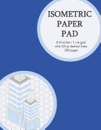 Isometric Paper Pad: Graph Paper Pad for Students, Engineers. 0,4 Inches (Between Lines) 100 Isometric Pages (Thin 0,5 PT Dashed Grid). Non-Perforated (5)