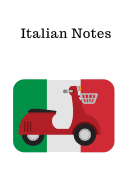 Italian Notes: Language Notebook - College Rule Lined Writing and Notes Journal
