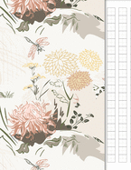 Japanese Writing Practice Book: Genkouyoushi Paper for Notetaking & Practice of Kana & Kanji, Japan Illustration Cover