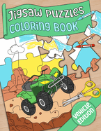 Jigsaw Puzzles Coloring Book: Vehicle edition