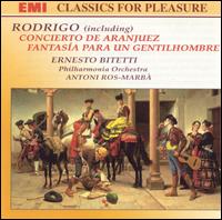 Joaquin Rodrigo: Concierto de Aranjuez; Fantasia para un gentilhombre - Ernesto Bitetti (guitar); Kieran Moore (cor anglais); Philharmonia Orchestra; Antoni Ros Marb (conductor)