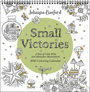 Johanna Basford 2025 Coloring Wall Calendar: Small Victories: a Year of Little Wins and Miniature Masterpieces