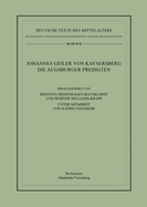 Johannes Geiler von Kaysersberg, Die Augsburger Predigten