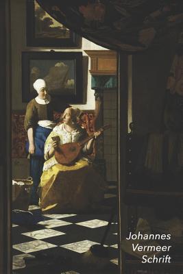 Johannes Vermeer Schrift: De Liefdesbrief Ideaal Voor School, Studie, Recepten of Wachtwoorden Stijlvol Notitieboek voor Aantekeningen Artistiek Dagboek - Landro, Studio