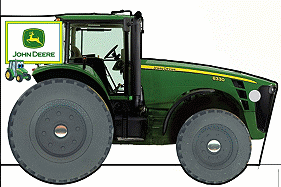 John Deere Wheelie Tractor