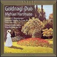 Joseph G. Rheinberger: Pastoral Sonate No. 3, Op. 88; Suite, Op. 149; Friedrich Hermann: Duo brilliant, Op. 12 - Goldnagl Duo; Michael Hartmann (organ)