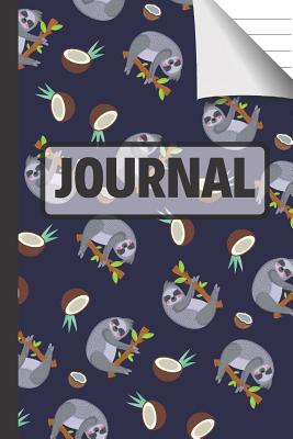 Journal: Blue Journal / Notebook for Kids, Teens and Adults with Sloths and Coconuts (Sloth Gifts for Kids) - Creations Co, Colorful