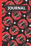 Journal: Kids Red & Black Ninja Journal / Notebook to Write in