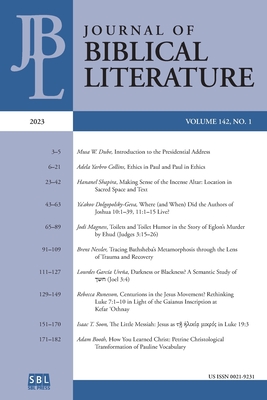 Journal of Biblical Literature 142.1 (2023) - Hylen, Susan E (Editor)