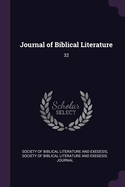 Journal of Biblical Literature: 32