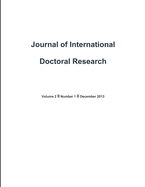 Journal of International Doctoral Research (JIDR) Volume 2, Issue 1