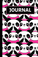Journal: Pink Panda Journal / Notebook for Girls, Teens, Women to Write in