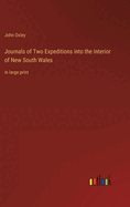 Journals of Two Expeditions into the Interior of New South Wales: in large print