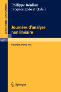 Journees D'Analyse Non Lineaire: Proceedings, Besancon, France, June 1977