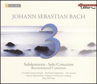 JS Bach: Solo Concertos - Burkhard Glaetzner (oboe); Burkhard Glaetzner (oboe d'amore); Burkhard Schmidt (continuo violoncello);...