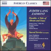 Judith Lang Zaimont: Parable: A Tale of Abram and Isaac - Everest String Quartet; Frances Lucey (soprano); Harold Lester (harpsichord); James Maddalena (baritone); John Aler (tenor);...