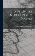 Juicio de Limites Entre El Peru y Bolivia: Organizacion Audiencial Sudamericana