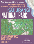 Kahurangi National Park Trekking/Hiking/Walking Complete Topographic Map Atlas Leslie-Karamea Track Mount Arthur New Zealand South Island 1: 75000: Great Trails & Walks Info for Hikers, Trekkers, Walkers