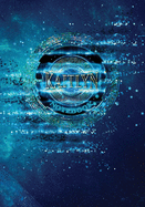 Kaitlyn Notebook: Art Deco - 7"X10" Blue Spiritual Cosmic Composition Book